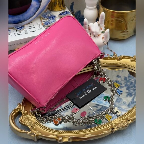 🆕 MARC JACOBS 🧿  X DEVON LEE CARLSON NWT Devon Charm Purse, Bubblegum Pink - Picture 14 of 16
